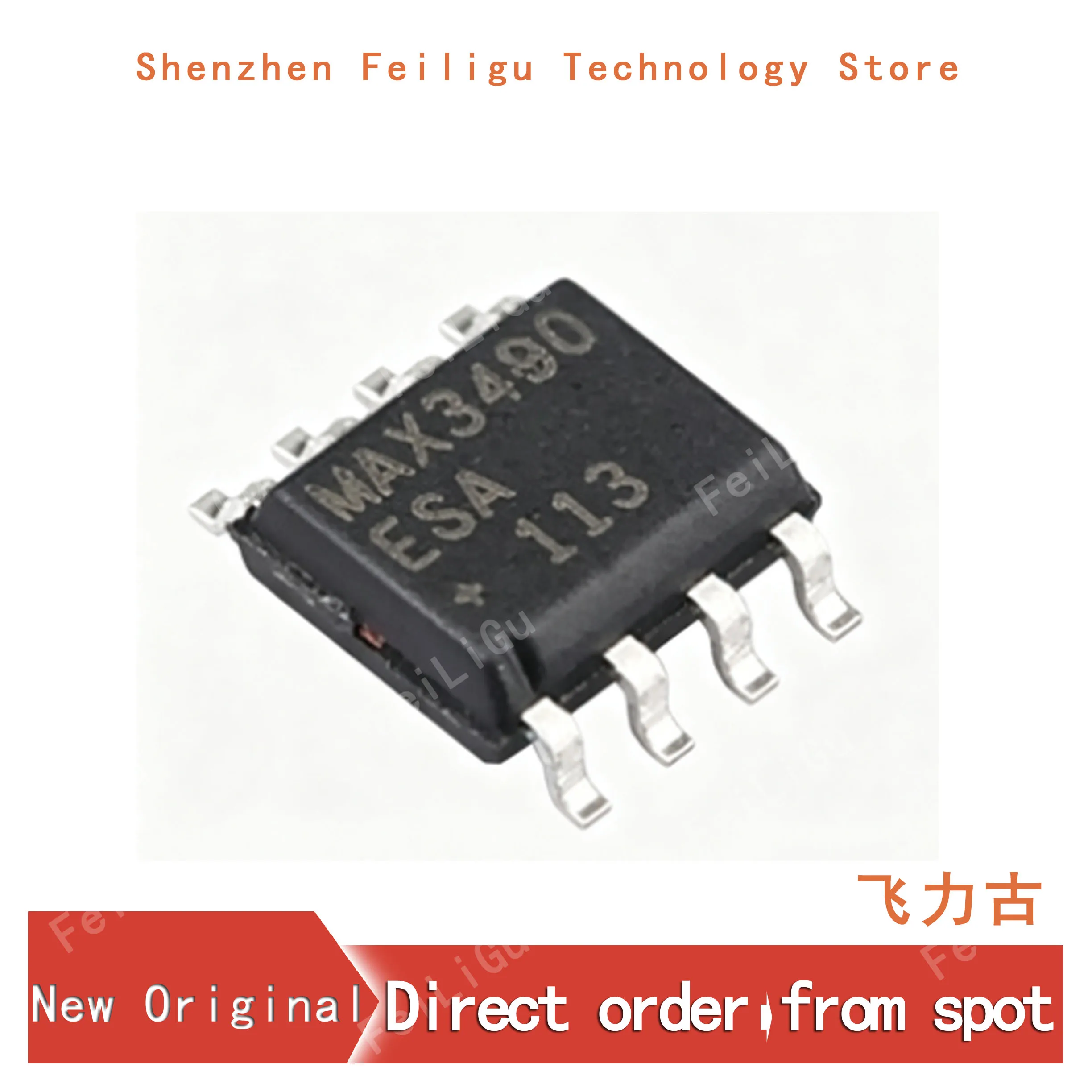 1/10/30Pieces 100% New Original MAX3490ESA+T MAX3490ESA MAX3490 Package:SOP8 Transceiver RS-485/RS-422 Chip