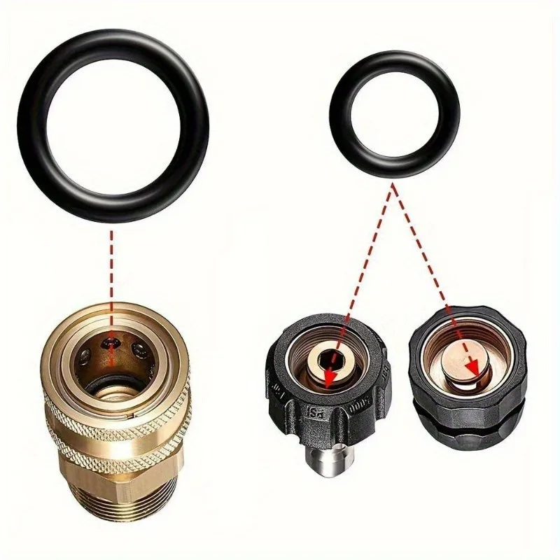 400pcs Rubber O Ring Oil Resistance O-Ring Washer Gasket Seals Watertightness Assortment Different Size With Plastic Box Kit Set