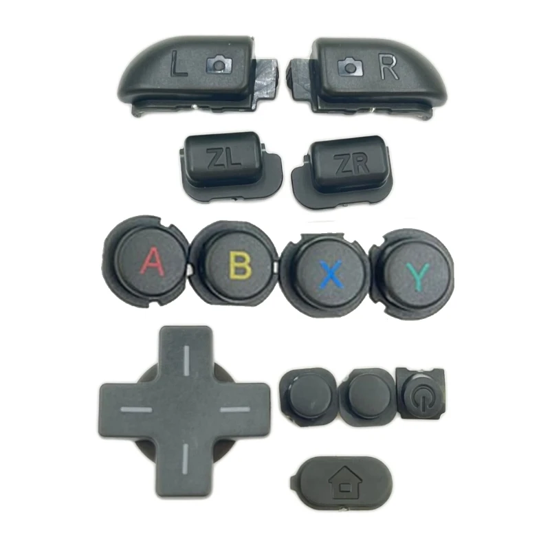 Full Set Plastic Buttons For New 3DSXL 3DSLL D Pad A B X Y L R ZL ZR Home On Of Power Buttons Repair Replacement Durable