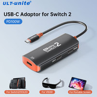 Universal 4K60Hz USB C Adapter for Switch 2/1, Phone, Tablet, Steam Deck - Connect to VITURE, RayNeo, Rokid, XREAL AR Glasses