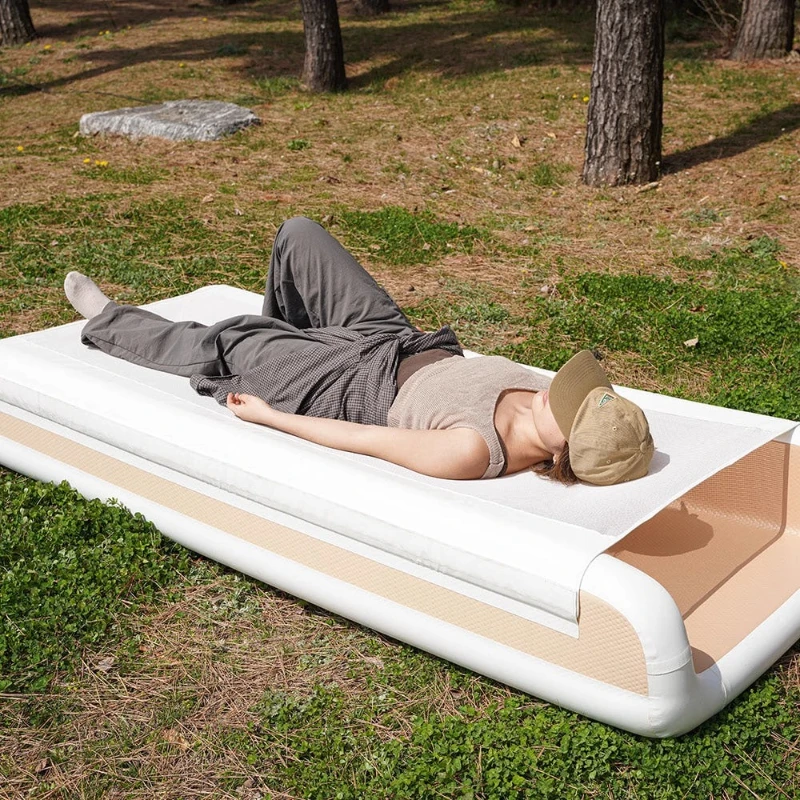 

Camping inflatable mattress, heavy-bearing and non-collapse, dual-use front and back