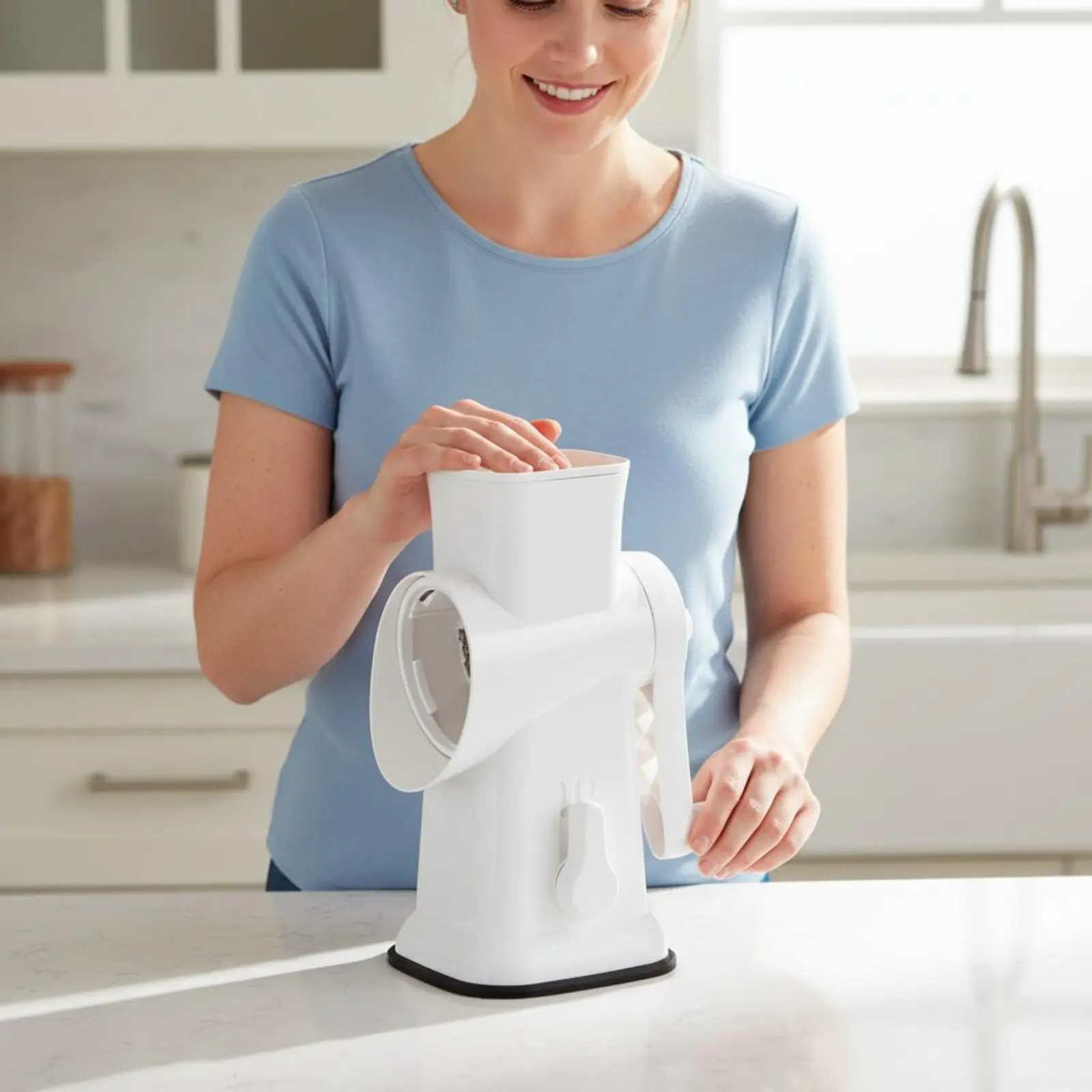 

Manual Ice Shaver Easy to Use Stainless Steel Ice Shaver Slush Creator Portable
