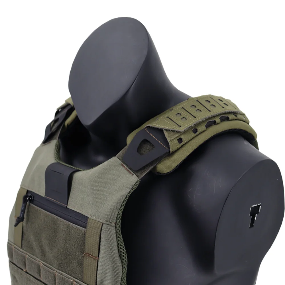 VULPO Laser Cutting Tactical Vest Shoulder Strap Pads Outdoor Backpack Breathable Mesh Cushion Shoulder Pad For Hunting Vest