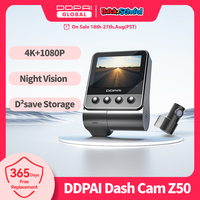 DDPAI Dash Cam Z50 Front and Rear 4K, Cam Car Camera with 2160P Front +1080P Rear, Built-in WiFi GPS, Dual Dash Camera for Cars