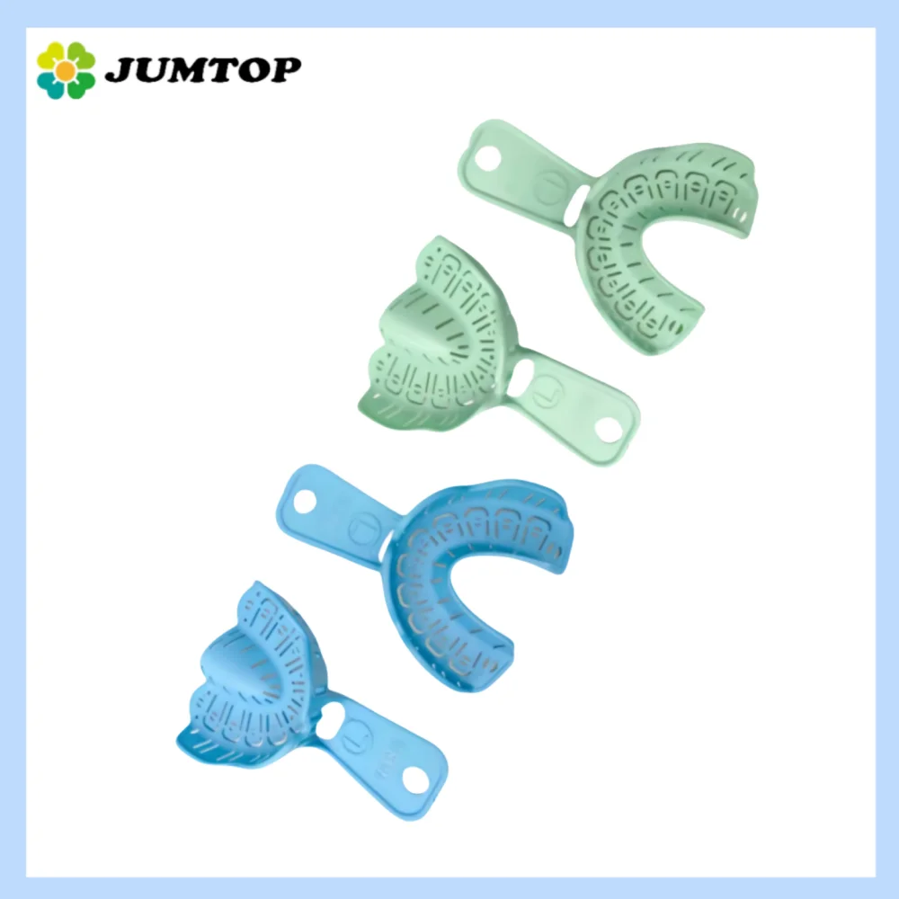 

2 шт. лотки для оттисков зубных имплантатов-одноразовые верхние/нижние пластиковые лотки для ортодонтических и стоматологии