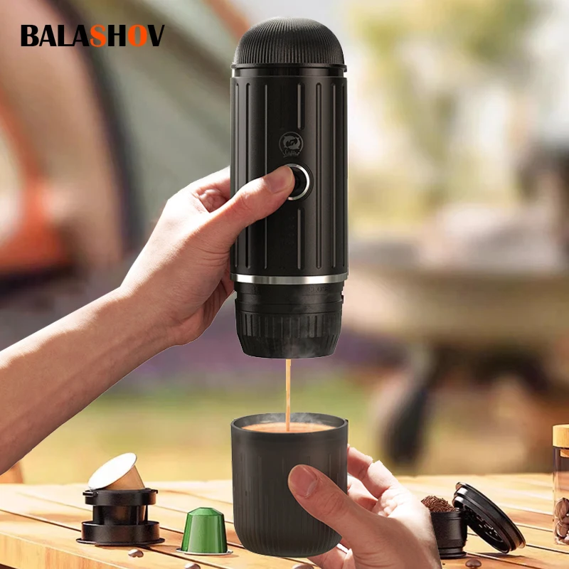 Portable Espresso Machine Heating Coffee Maker Wireless Rechargeable Concentrated Extraction Coffee Machine for Travel Office