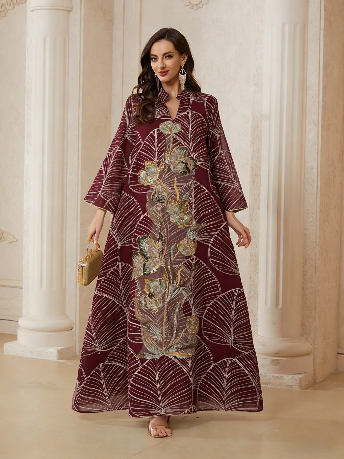 Dubai Mesh Embroidery Women Dress Abaya Islam Party Dresses Muslim Jalabiya Ramadan Vestidos Largos Arab Long Robe Morocco 2026 6