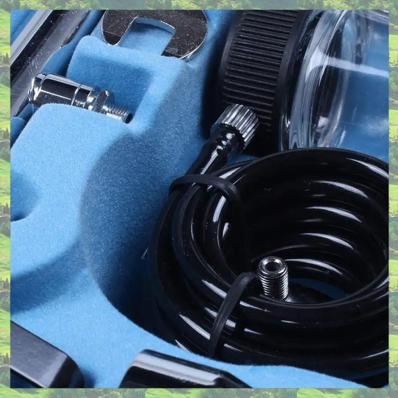 

A59Z-2X Siphon Feed Dual Action 0.35Mm Airbrush Kit Spray Tool Air Brush For Makeup Cake Art Painting Temporary Body