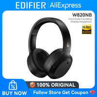 Edifier W820NB Wireless Headphones Hybrid ANC Active Noise Cancelling Hi-Res Audio Bluetooth 5.0 40mm Driver Bluetooth Headset