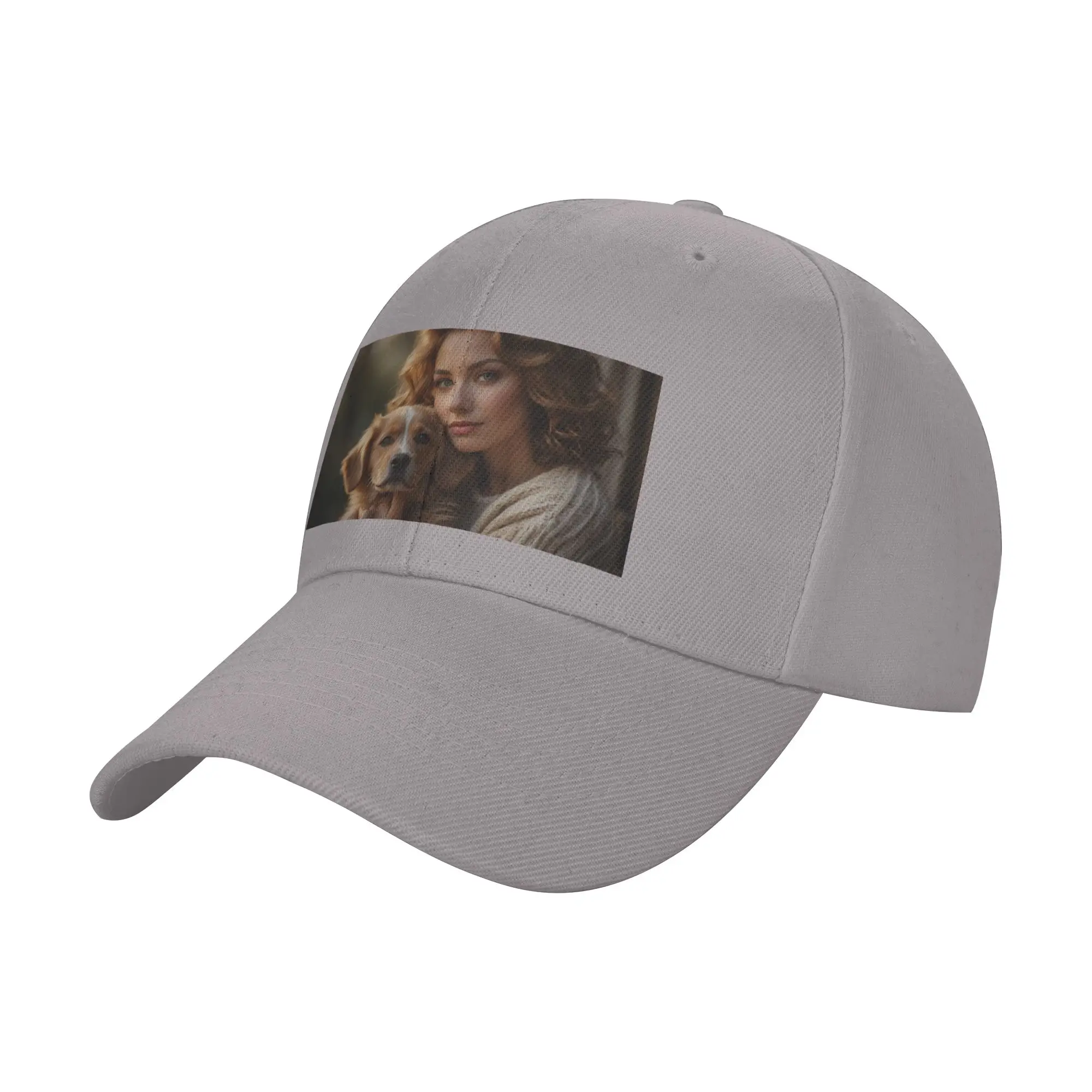 Hot Sale Outdoor Portrait  Woman Posing with Dog Baseball Cap  Casual Men's Hat  Surfing Men's Hat