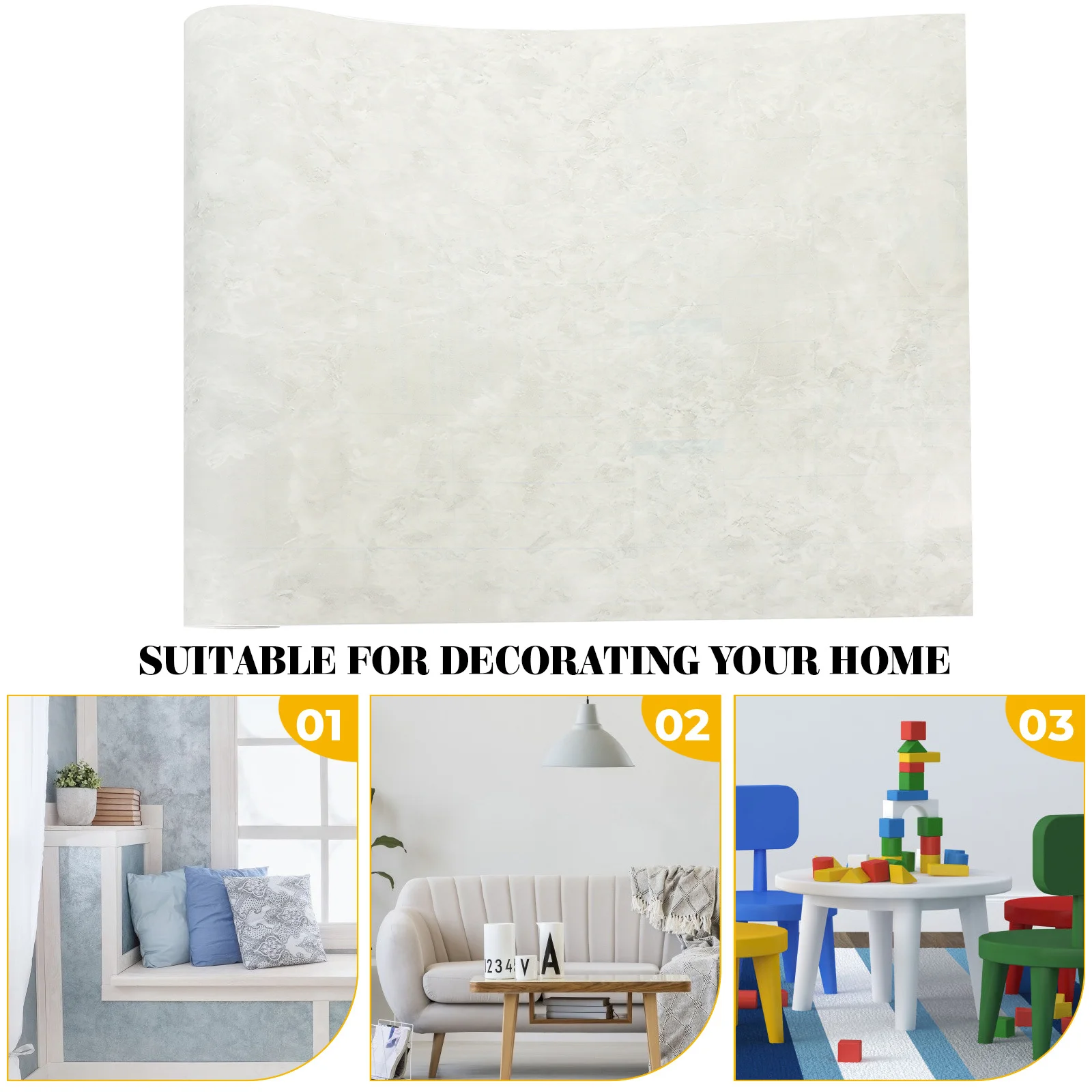 

Peel and Stick Marbling Kitchen Wallpaper Adhesive Oilproof Smooth Surface Wall Stickers Decor for Countertops Removable