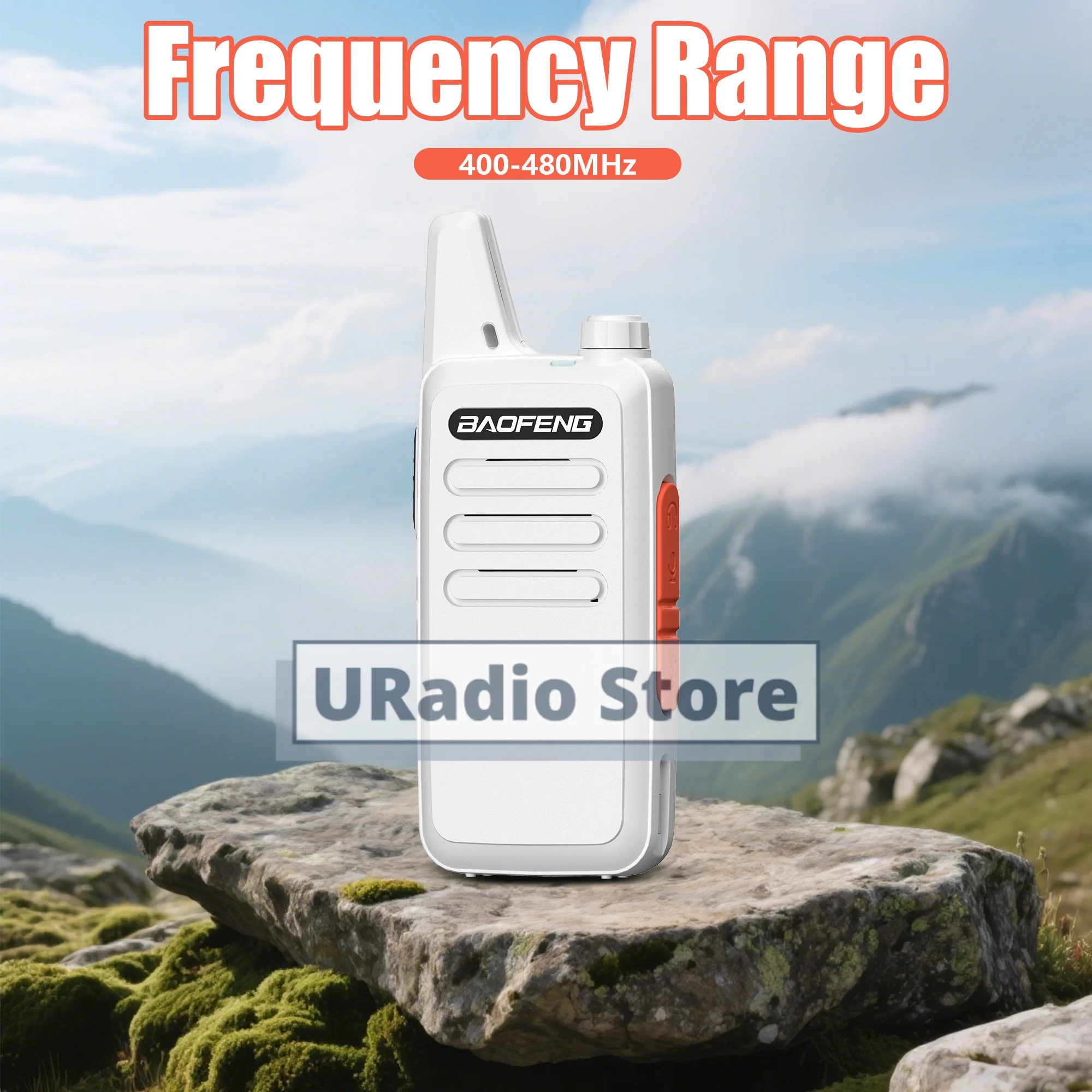 2/4PCS Baofeng BF-T20D Portable Walkie Talkie Type-C Charging 400-480Mhz Intelligent Noise Reduction T20D Mini Two Way Ham Radio