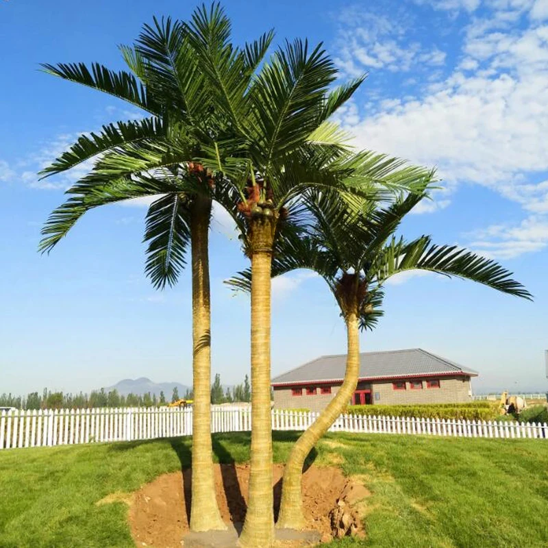 Imitation Coconut Tree Large Indoor and Outdoor Shopping Mall Decoration Tropical Coconut