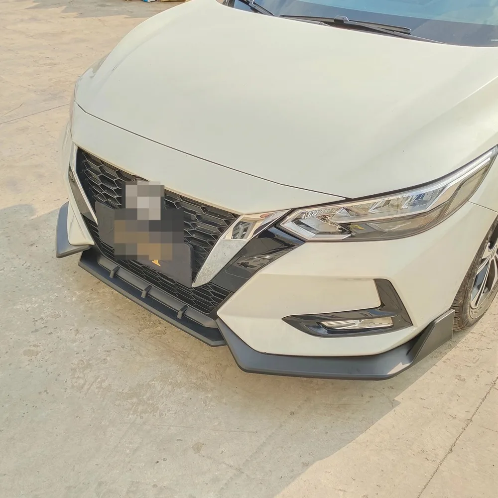 For Nissan Sylphy 2020 2021 2022 Front Bumper Lip Splitter Side Apron Body Kit Deflector Protector Car Accessories