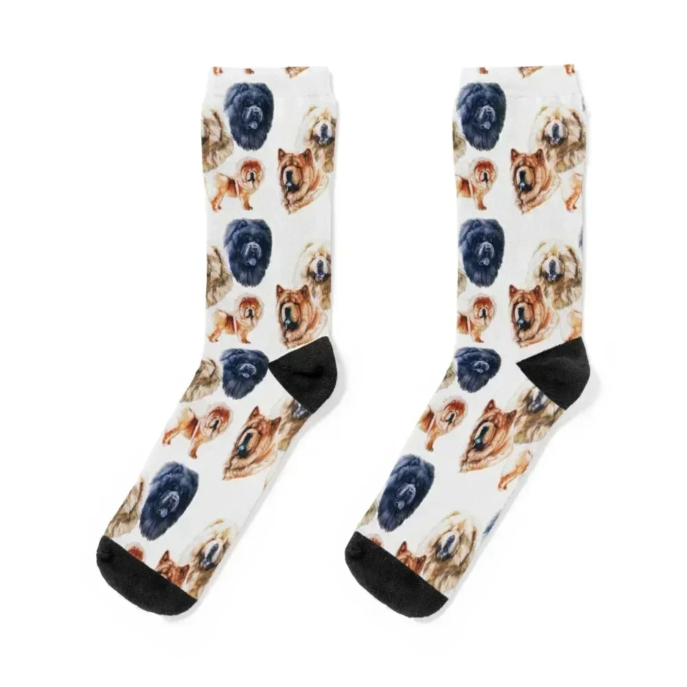

Chow Chow Montage Socks Novelties funny gifts designer brand hiking Girl'S Socks Men's