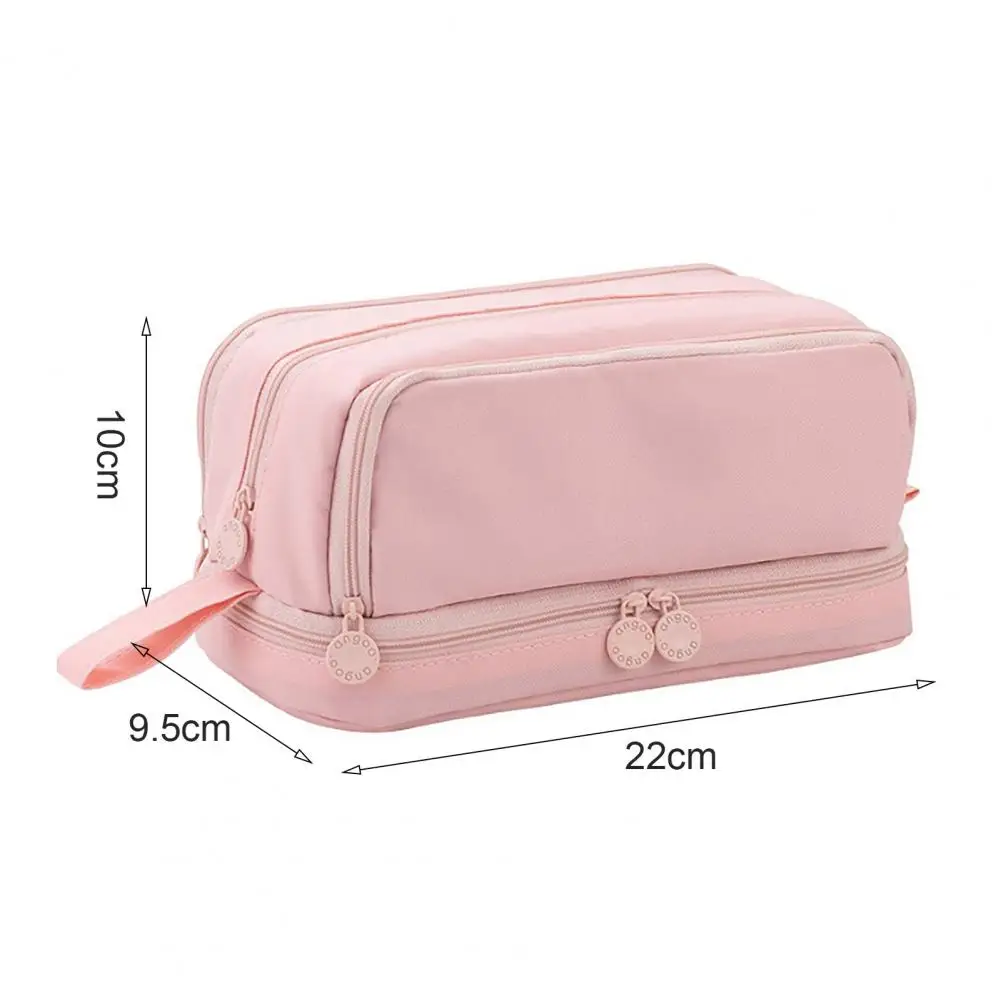 Большой Вместительный многослойный карандаш, простой Универсальный шкатулка для канцелярских принадлежностей и сумка для хранения макияжа