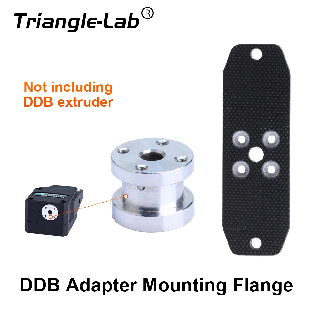 

C Trianglelab DDB Extruder Adapter and Mounting Flange for DDB Extruder DDE V2.0 Aluminium Alloy 3D Priter