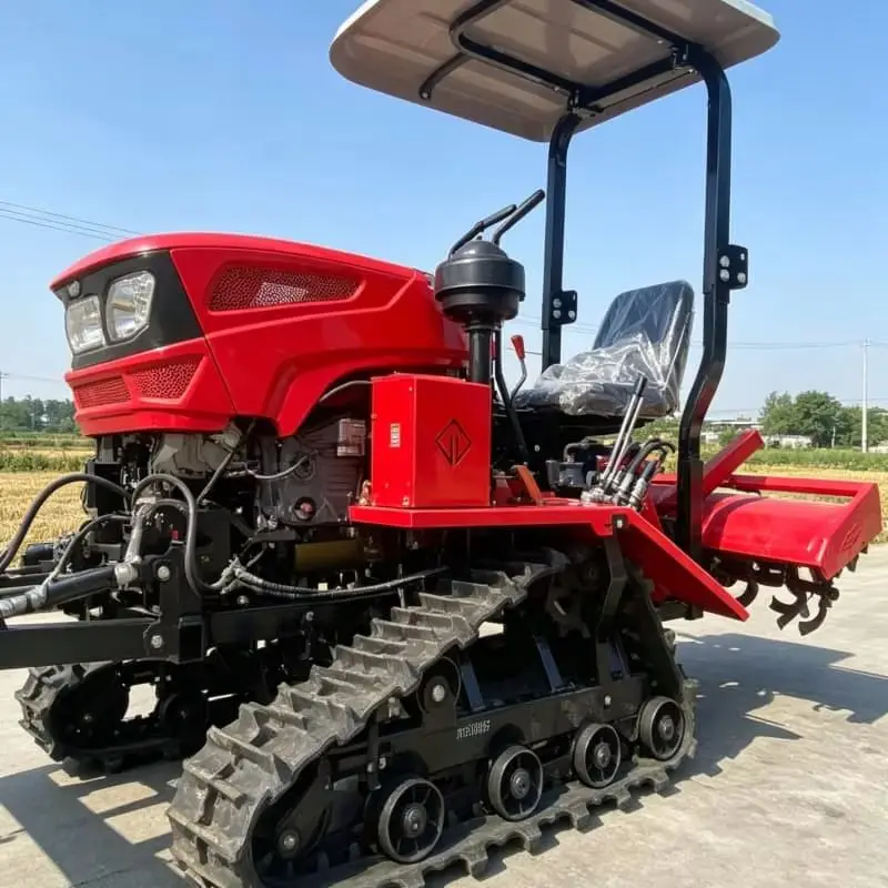 

Customized Crawler tractor, high-efficiency cultivator, high-power rotary tiller, farm land tiller, hot selling model