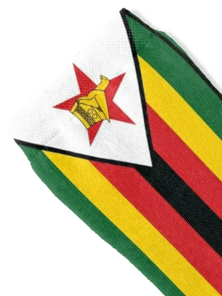 Zimbabwe Vlag Sokken cartoon MODE Thermische man winter Dames Sokken Heren