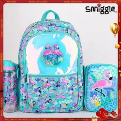 Australian Schoolbag Smiggle Flamingo Series Students Ultra-Light Backpack Pencil Case Stationery Set Water Cup Gift