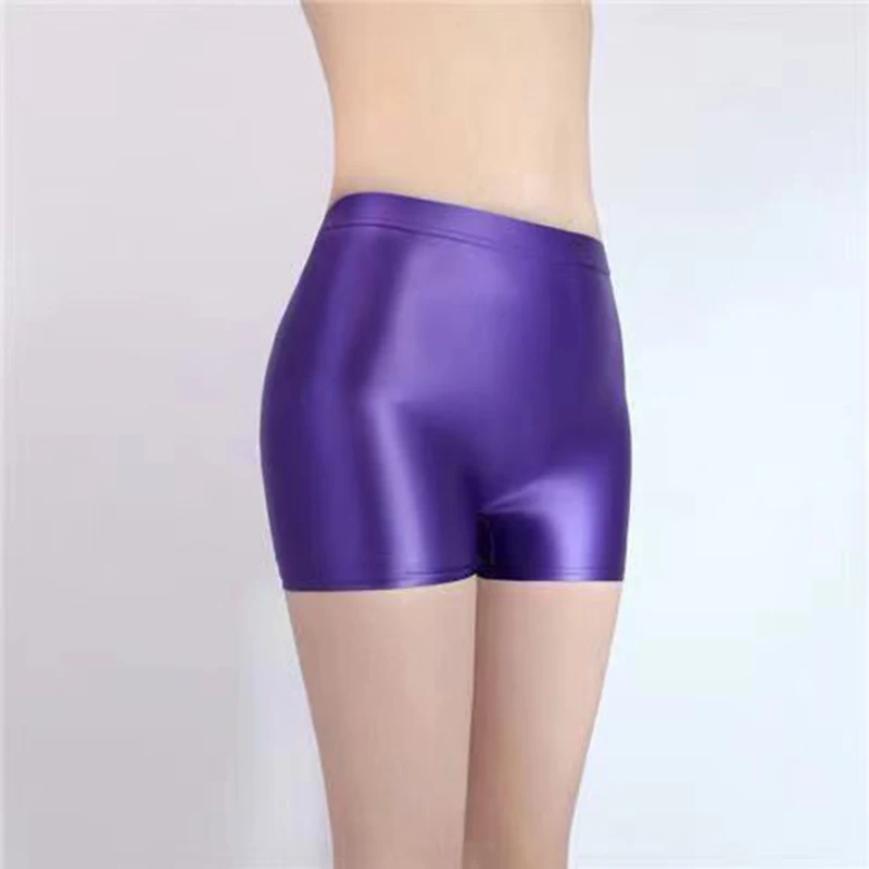 10 colors Men  Women Oil Shine Smooth Soft Underwear Sexy Lady Fancy SIssy Boxer Panties