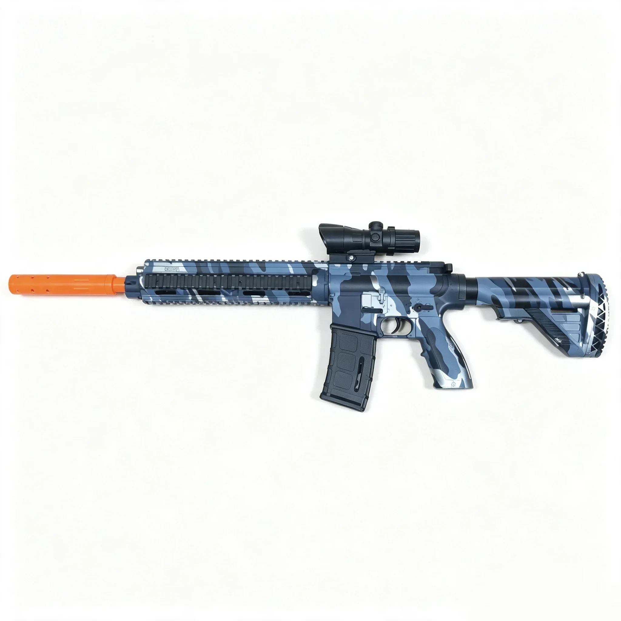 Full Auto M416 Tactical Toy Gun, Rechargeable Electric Blaster for Hydrogel Ball Outdoor Games (Bullets Not Included)