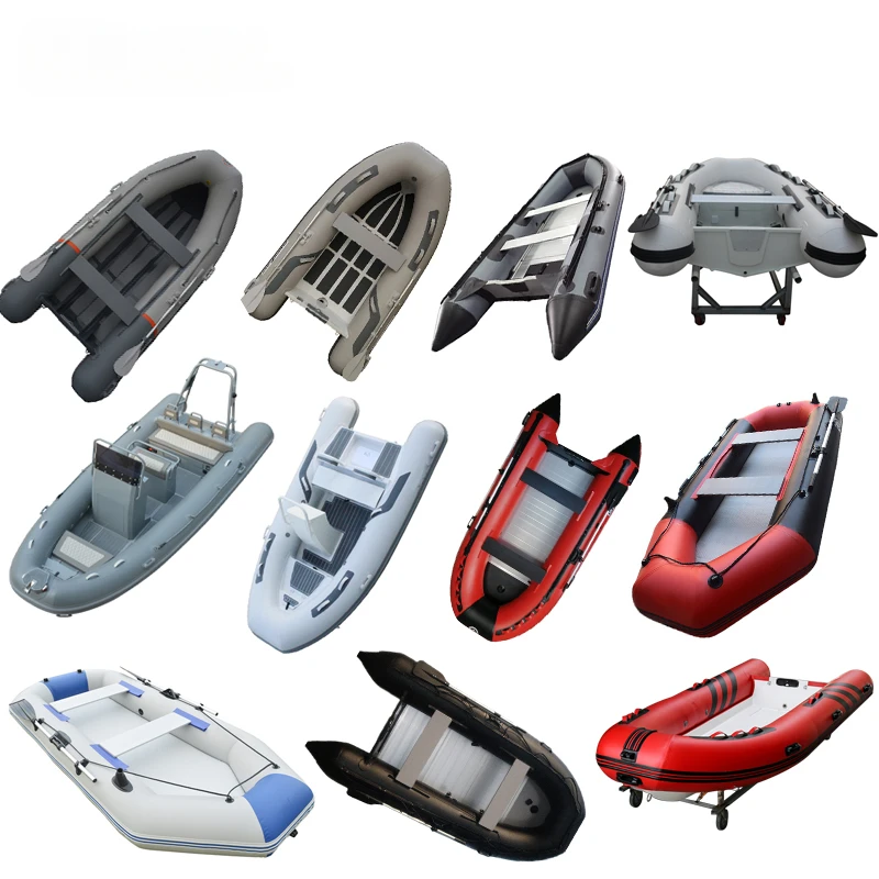 Hot Selling Inflatable Boat Multi-style Colorful Fiberglass RIB Aluminium Rib Floor Hull Rowing Boats