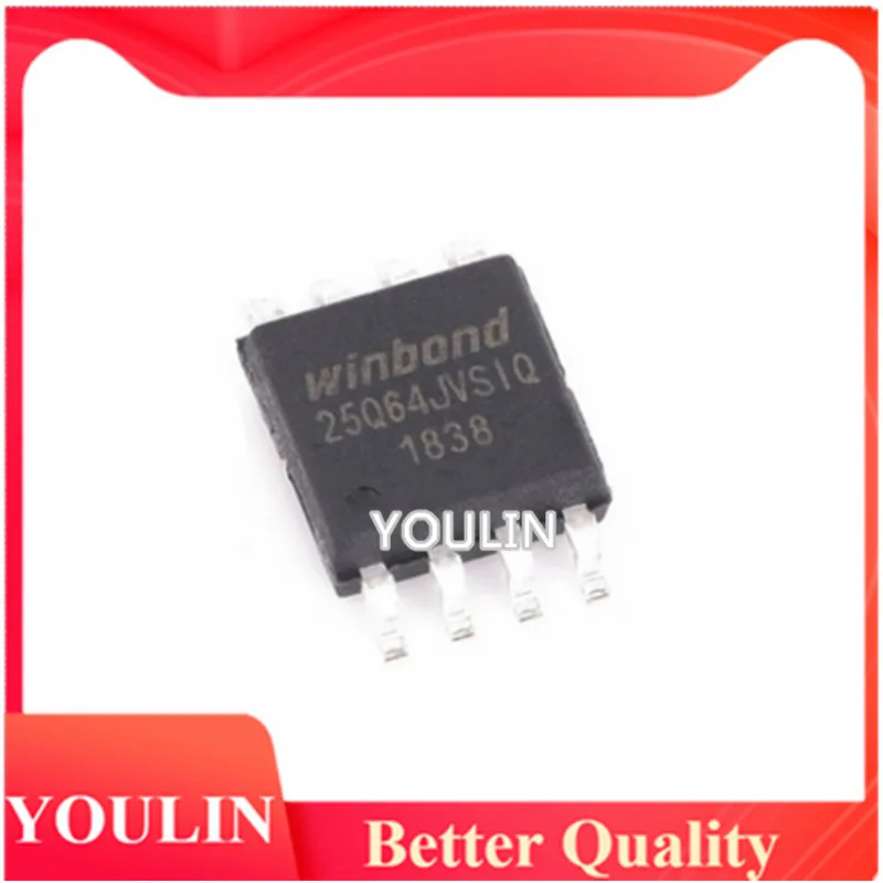 20pcs New original genuine chip W25Q64JVSSIQ SOIC-8 screen printed 25Q64JVSIQ memory chip