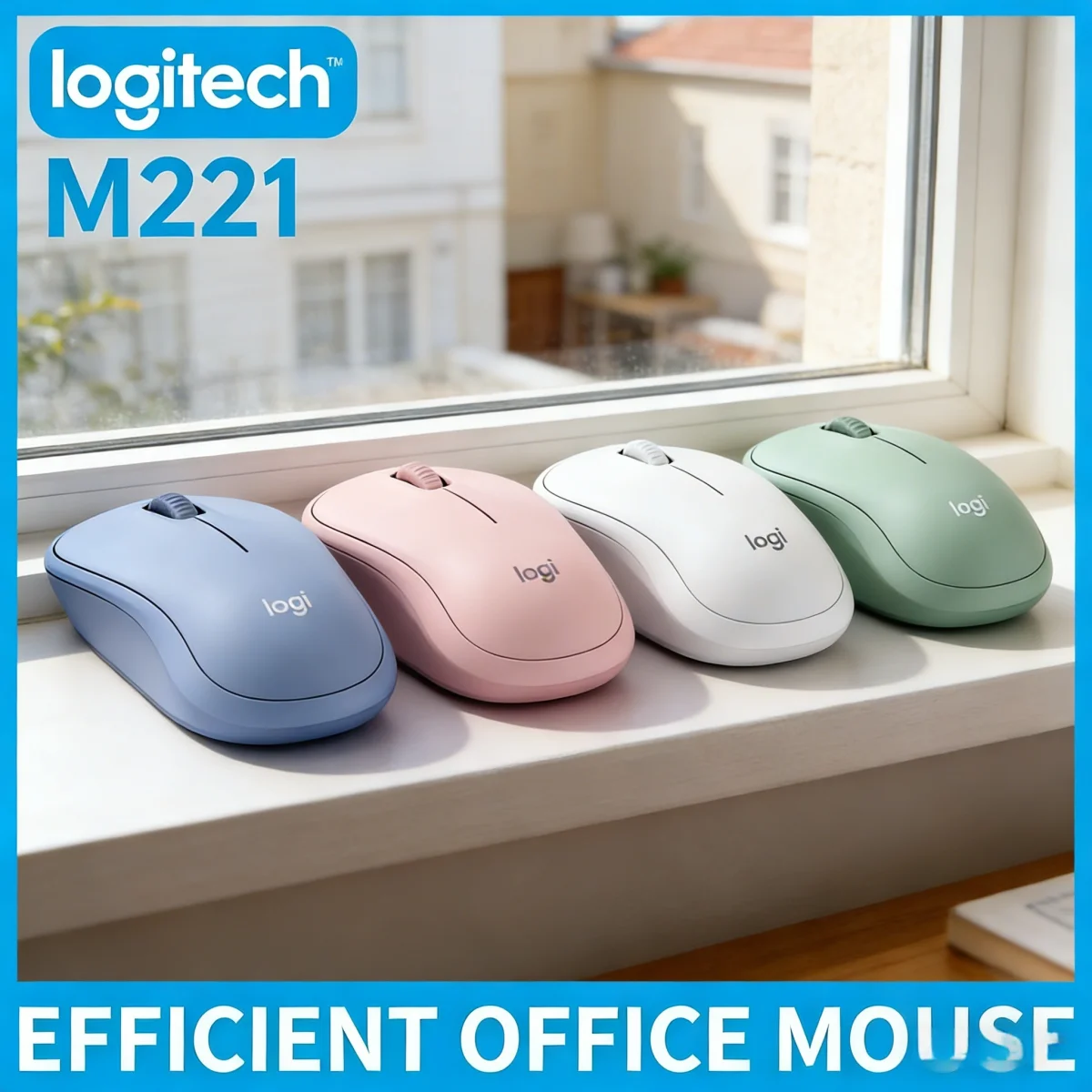 

Logitech M221 Бесшумная механическая мышь для киберспорта, офисная игра, пот, супер совместимая с ноутбуками и настольными компьютерами, обязательный товар