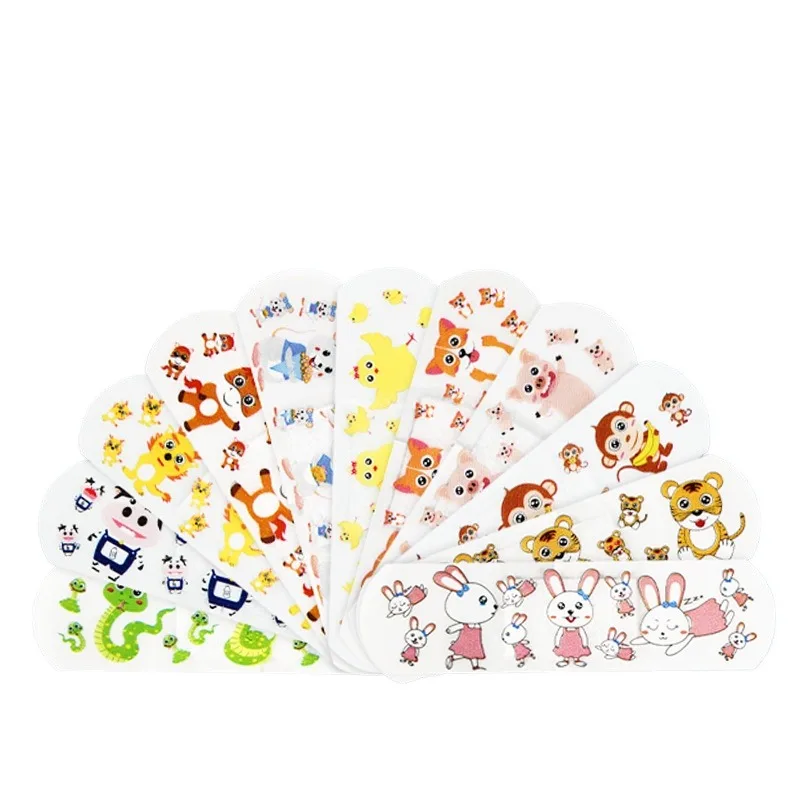 Cartoon Cute Band Aid Plasters for Children Kids Strips Adhesive Bandages First Aid Wound Dressing Patch Woundplast Tape