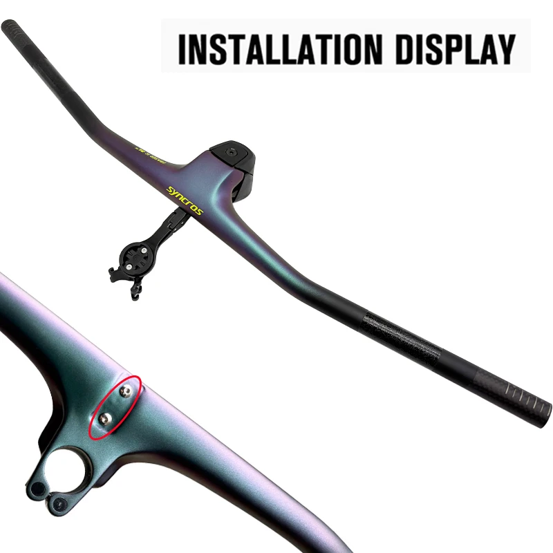 Syncros Fraser IC SL WC -20 ° Carbon-Integrierter MTB-Lenker Matt & Glänzend Chamäleon-Cockpit Kompatibel mit SCOTT Sparks Rahmen – Detail 8