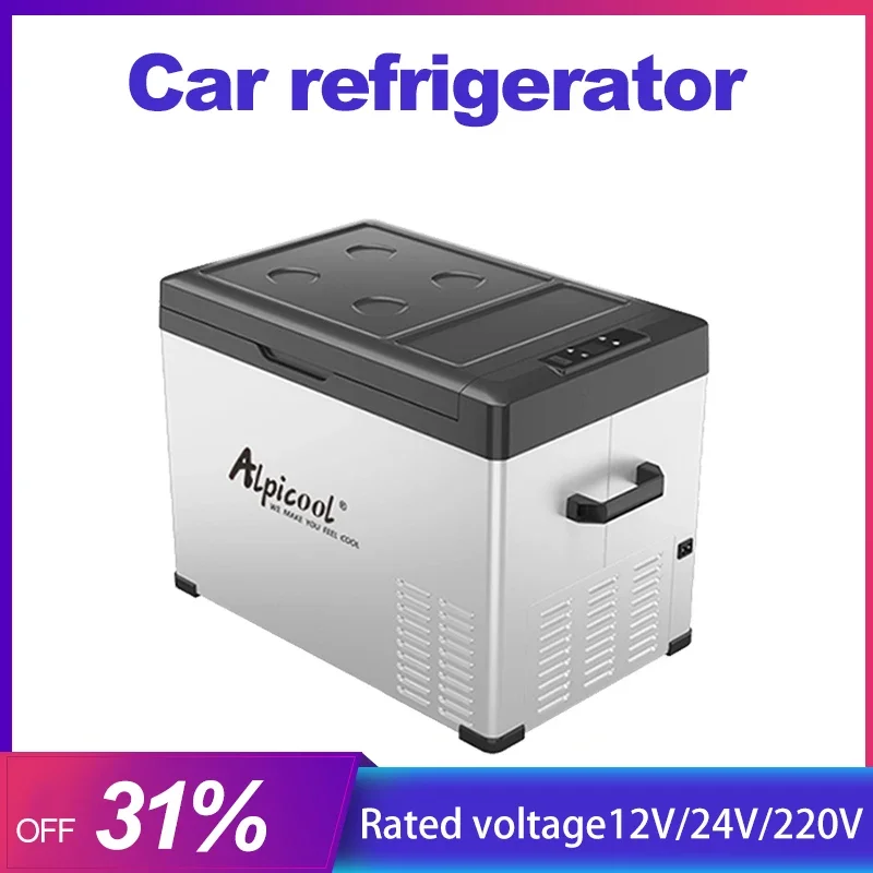 Alpicool 30/40/50L Car Refrigerator 110V-220V Portable Compressor Freezer 12V/24V For Car Home Outdoor Camping Fridge