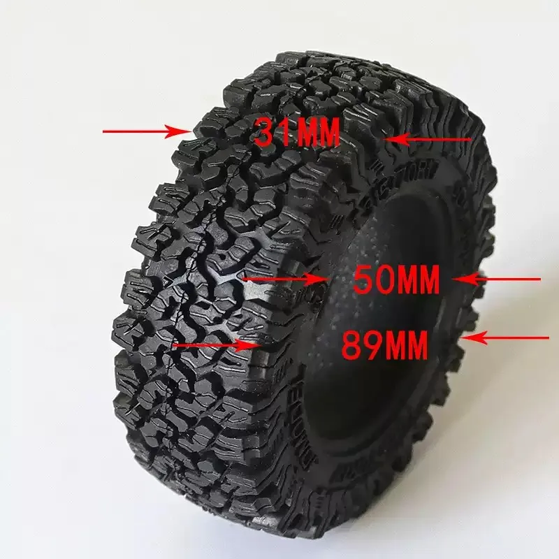 JD Model Remote Control Simulation Climbing 4WD Pickup Truck 1.9 Inch Tire 1.9 Inch Wheel Truck DIY Accessory Toy