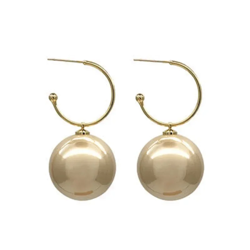 Minar Elegant Oversize Pearl Hook Earrings for Women Lady Korean Big Simulated Pearl Dangle Earrings Wedding Jewelry Oorbellen