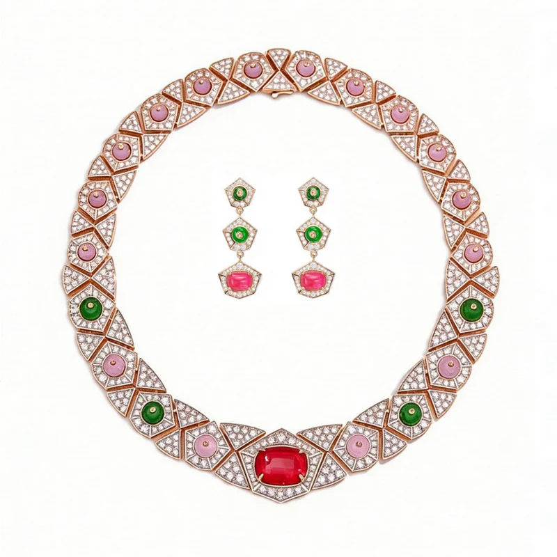 Vintage Collectible Jewelry - Designer Collection Style Earrings Necklace Women