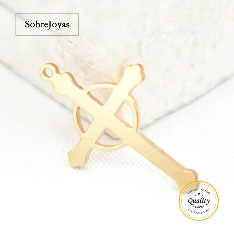 

Cross Charm 14K Gold Filled Cross Connector Jewelry Accessories Handmade Necklace Pendants Making Jewelry Findings