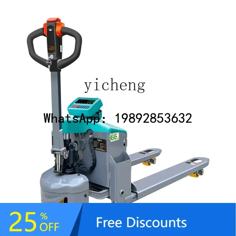 

A3 electric forklift with scale weighing automatic hydraulic ground cattle pallet truck