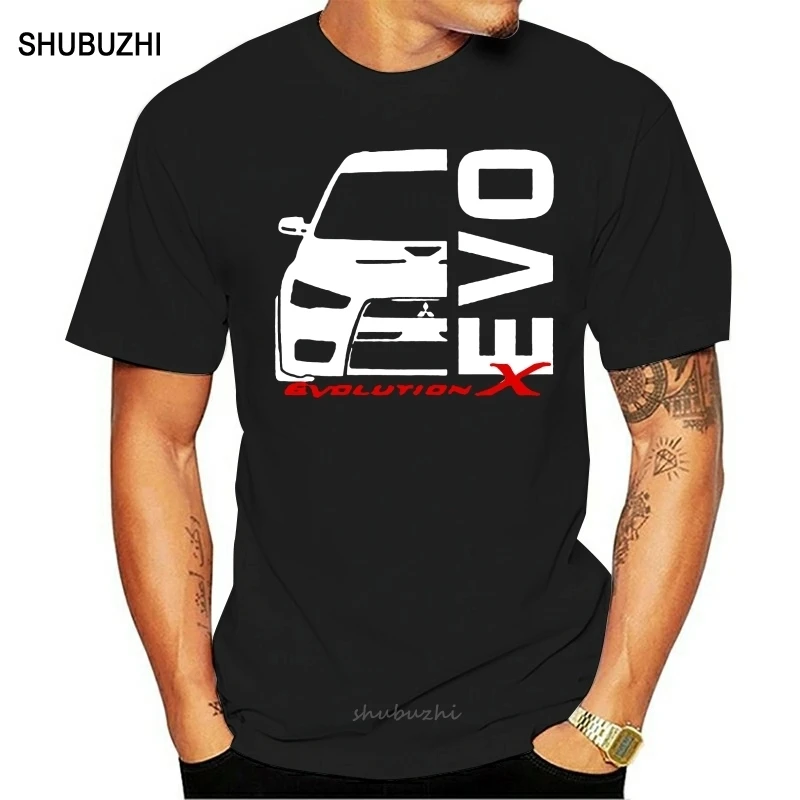 EVO X 10 Lancer Evolution T shirt men cotton tshirt summer brand teeshirt euro size