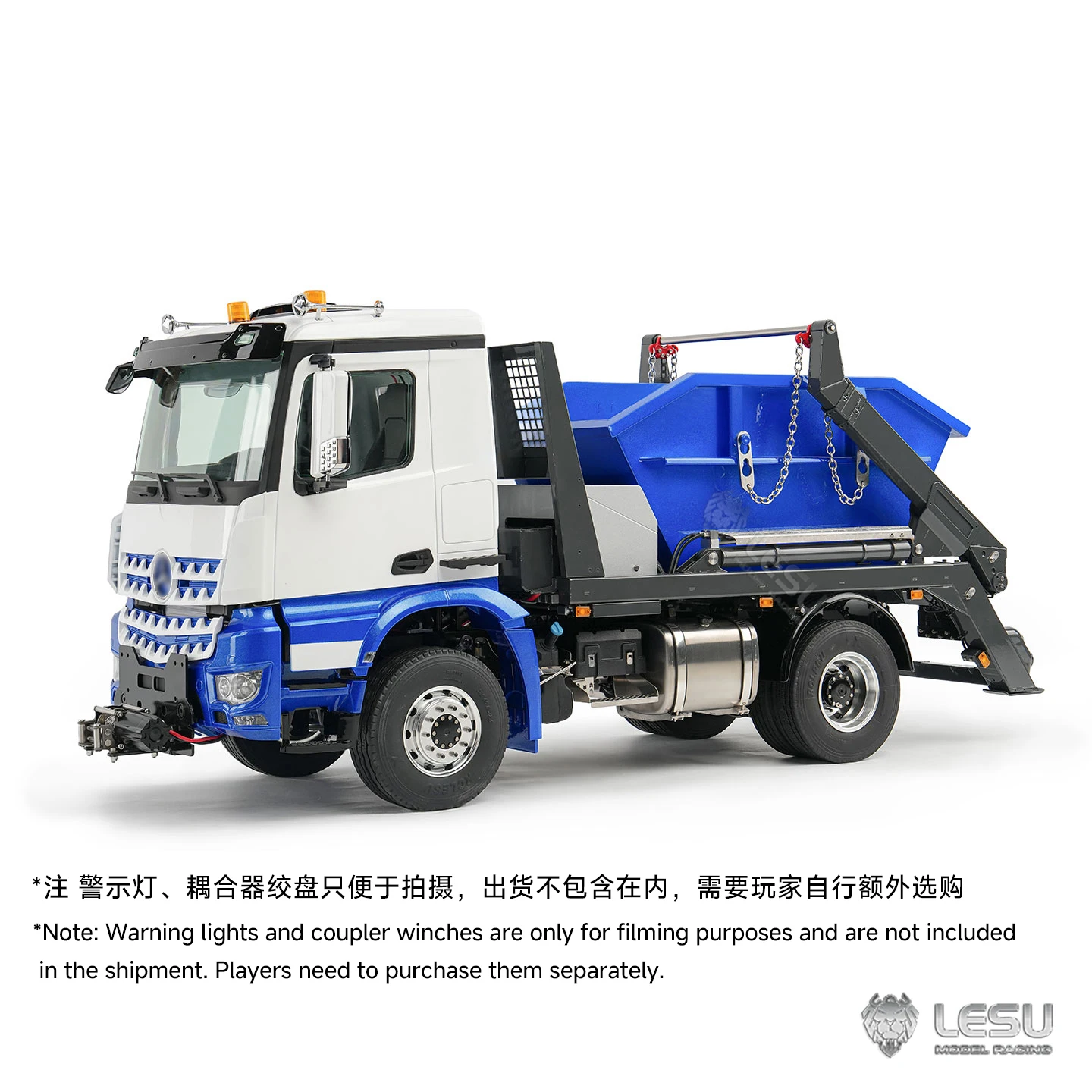 

LESU 1:14 RC Truck Tipping Loader 4*4 Hydraulic 4-valve Rocker Arm Tipping Loader 1:14 Remote Control Tractor Model