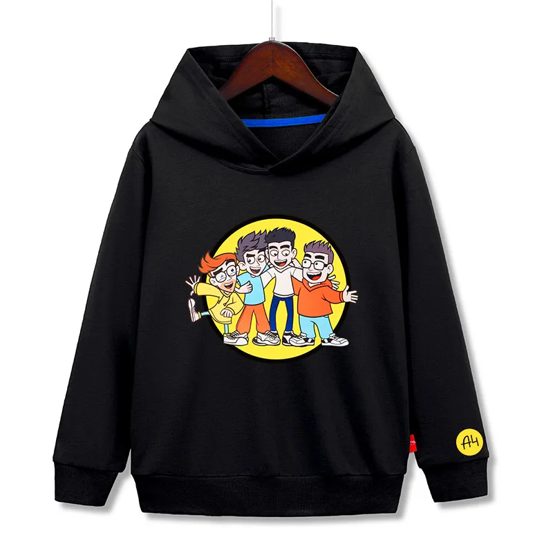 A4 Lamba Children Sweatshirt hoodie Tops Pullovers Влад Бумага А4 для детей Children clothing boys Casual Hooded sweatshirts