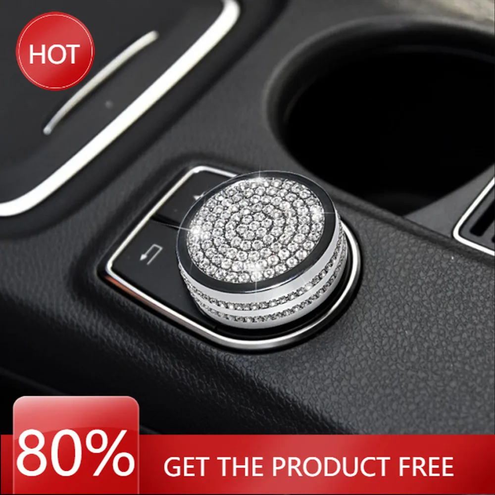 

Горячие чехлы на руль, новые блестящие автомобильные центральные консоли, мультимедийная навигационная ручка, декоративная крышка для Mercedes Benz A B E GLA GLE