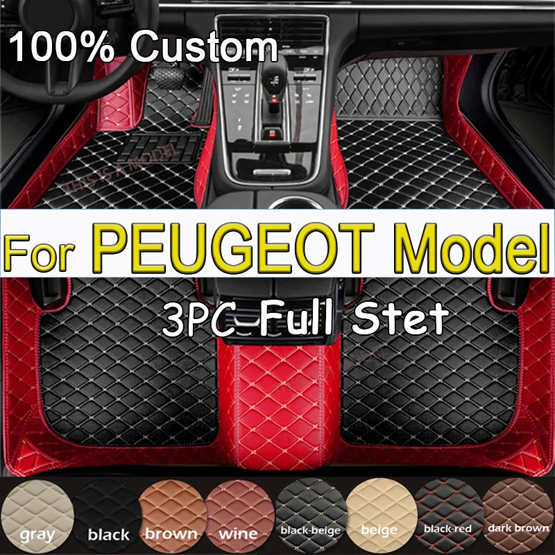 

High quality Car Floor Mats For PEUGEOT 405 406 407 408 508 508SW 607 2008 3008 GT Line 4007 4008 5008 Car Accessories 2024 2025