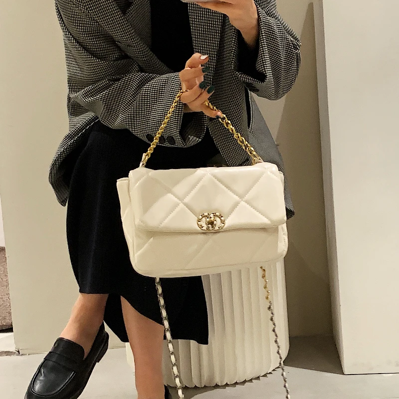 

Faionable Women's Chain Strap Crossbody Bag 2024 New Sle Small Versatile High Quali Leather Handbag oulder Bag