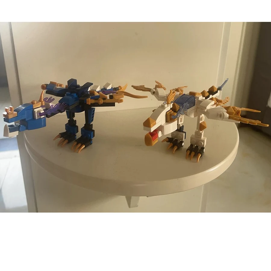 4-stijl Phantom Ninja Dragon bouwstenen minifiguren bakstenen kit klassieke filmmodel kinderen speelgoed jongens voor kinderen