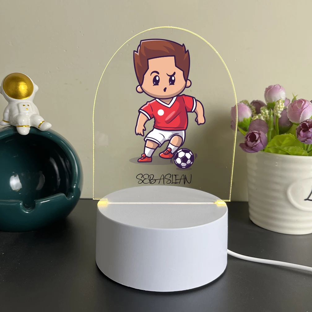 Personalized Custom Boy Fashion  Led Table Lamp For Home Room Decoration Nightlight Bedroom Night Lights