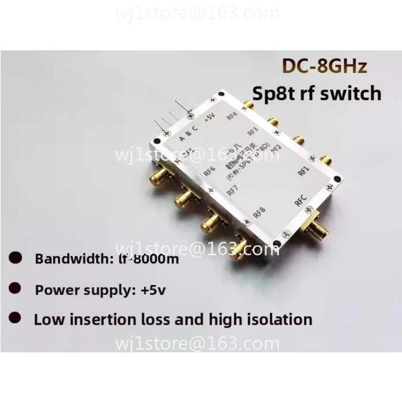 DC-8GHz All Eight RF Switches SP8T Single Pole Eight Throw RF Switches, All Eight Route Selection Switches