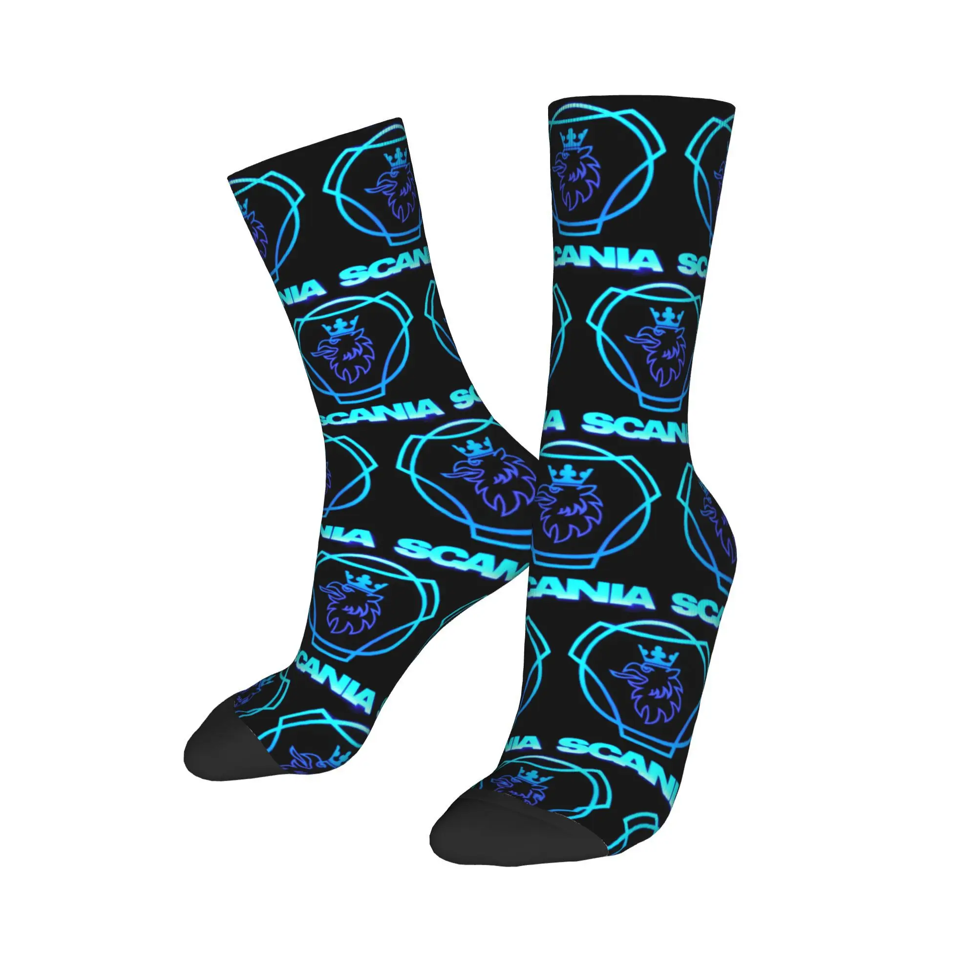

Custom Kawaii S-Saabs S-Scanias Power Classical Car Logo Socks Men Women Warm 3D Printed Football Sports Socks