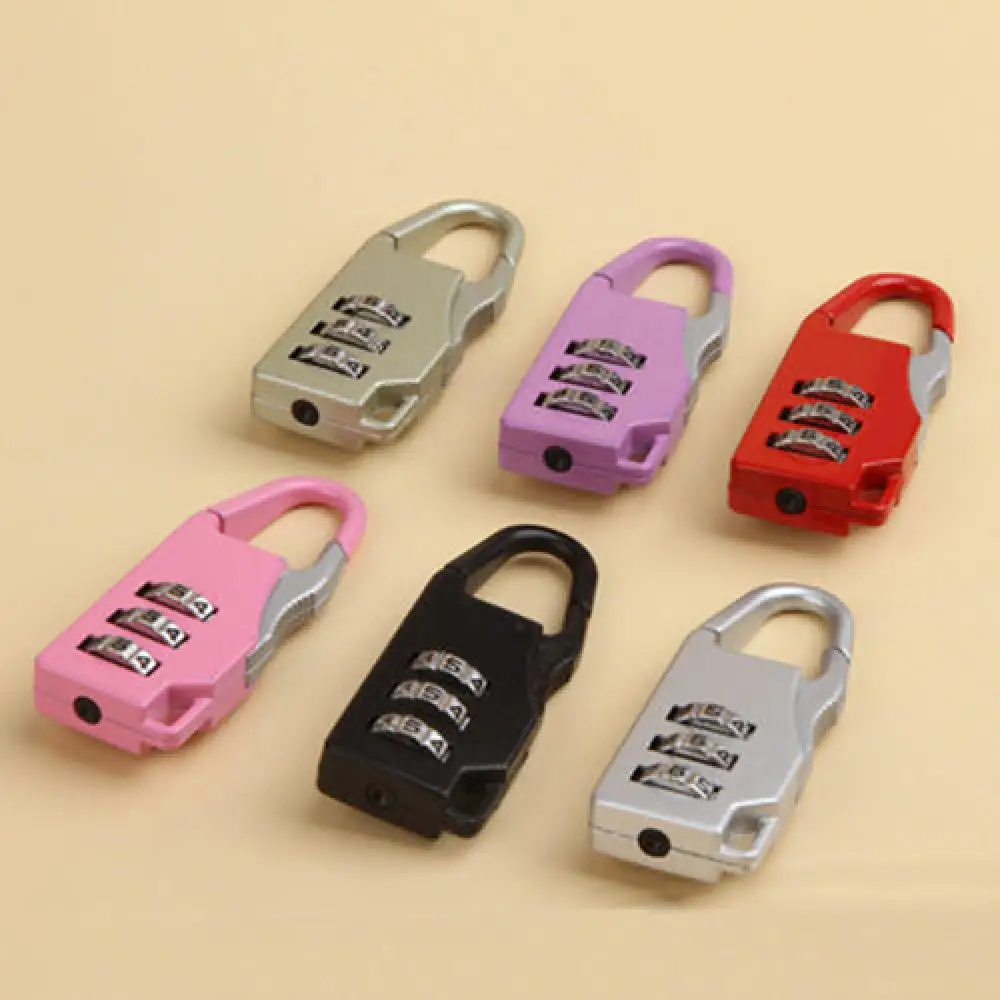 3 Digit Padlock Combination Security Safe Travel Luggage Code Password Lock Padlock