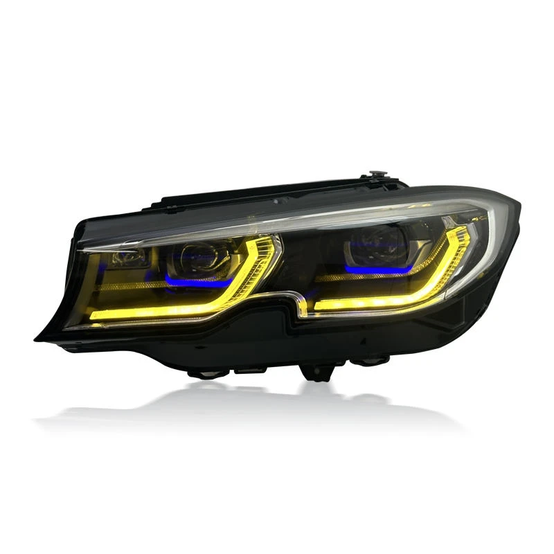 JY New LED Car for  3 Series G20 Headlight G28 2018-2022 12V Yellow White DRL Dual-Color  Daytime Running Light System