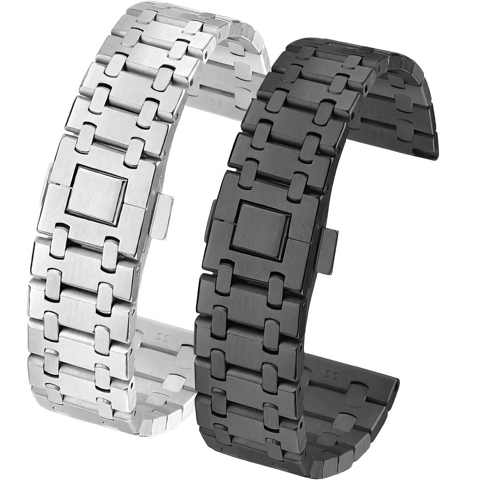 Super Błyszczący Pasek ze Stali Nierdzewnej do Huawei Watch GT6/5/4/3/2/1 Metalowy Pasek do Zegarka Styl Royal Oak AP Męski 22mm GT6/5 pro Watch 5